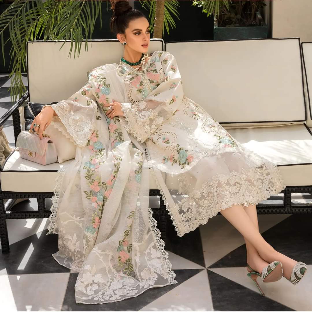 3 Piece - Monsoon Blooms (Lawn) Suit | Affordable Prices
