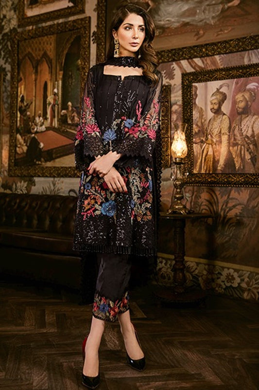 Iznik After Dark (IZK 08) Unstitched Chiffon Collection Embroidered Two Piece Shirt & Duppata