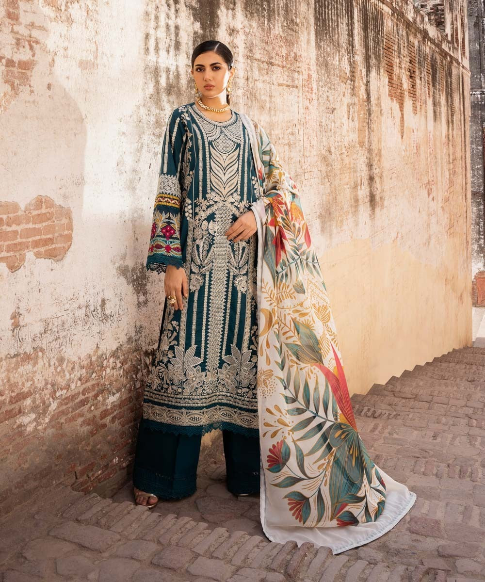 3 Piece - Eid Collection Embroidered Lawn Suit | ET - 1051