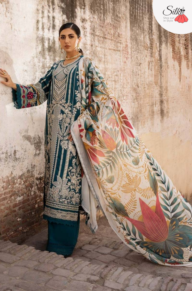 3 Piece - Eid Collection Embroidered Lawn Suit | ET - 1051