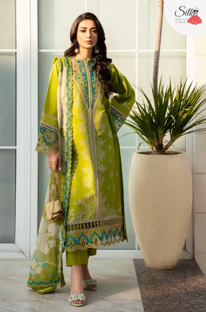 3 Piece - Embroidered Lawn Izel Eid Collection Suit | IZ - 06