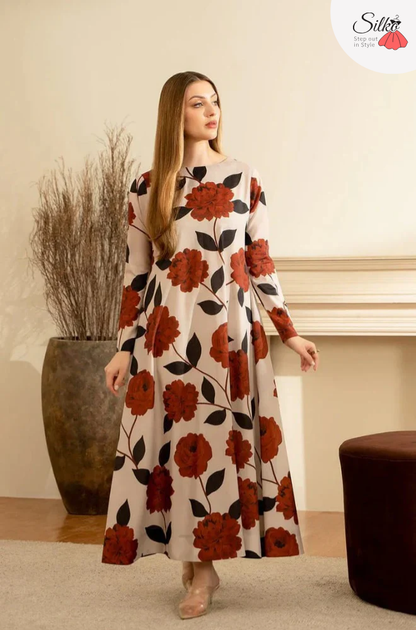 2 Piece - Shamoz Printed Silk (Lulusar) Suit | SP - 009